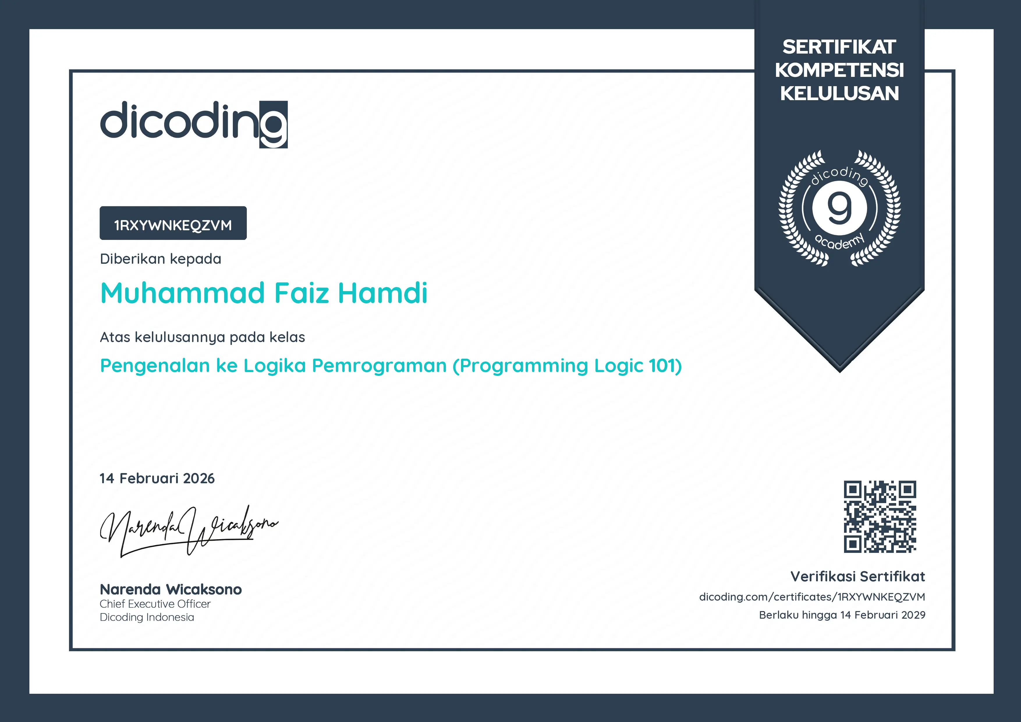 Dicoding Cert 2