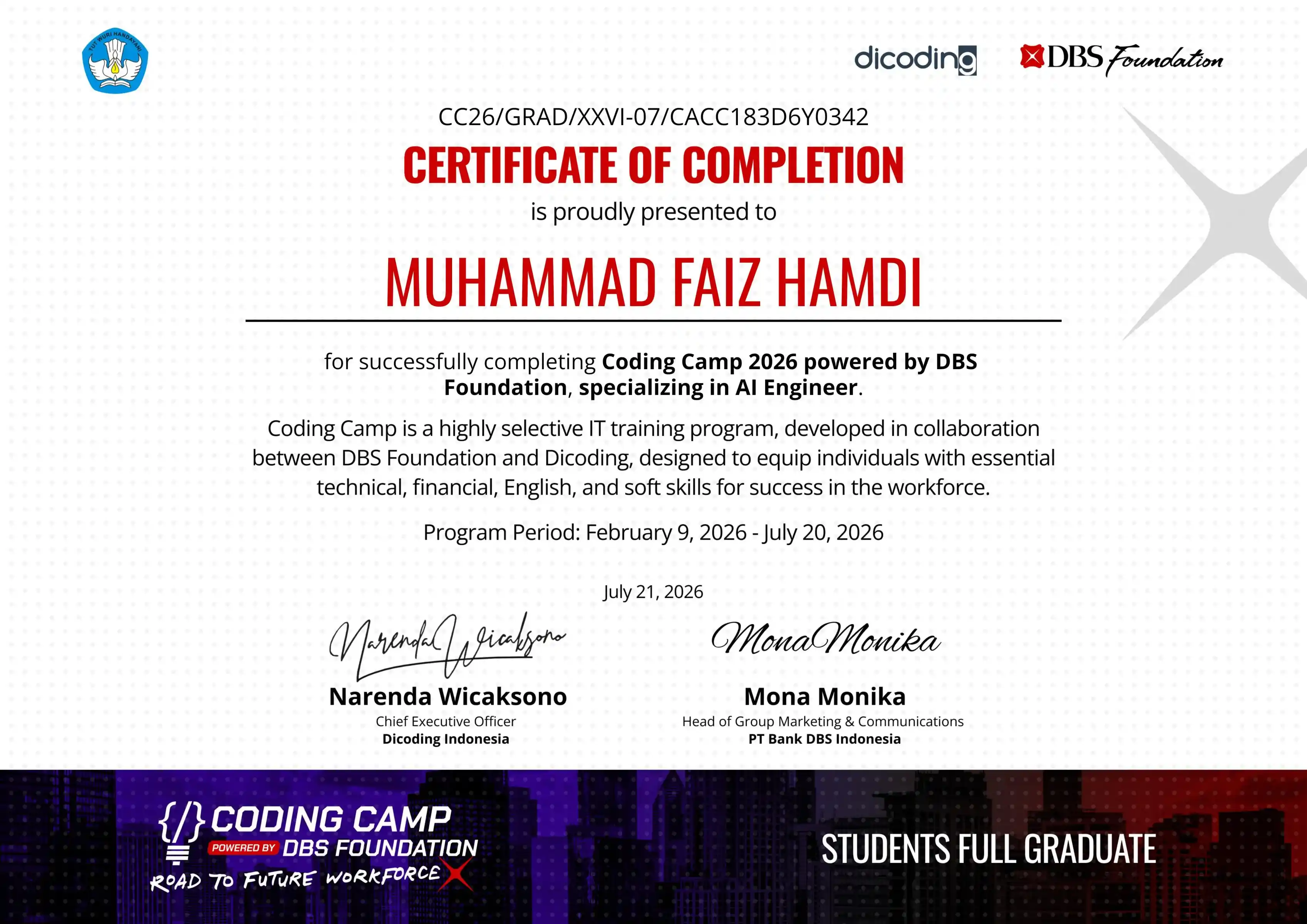 Dicoding Graduated